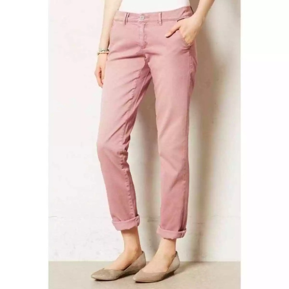 Anthropologie Pilcro Pink Hyphen Chino Pants